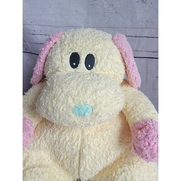 Ty Baby Plush Pillow Pals Dog baby Yellow Puppy Dog Rattle 1999 Stuffed Toy - Picture 2 of 10